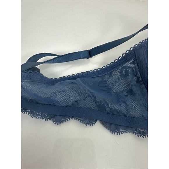 Victoria Secret Dream Angels Push Up Bra Lace Blue 36B - Picture 12 of 15